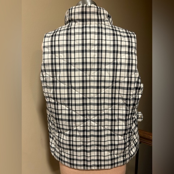 Jones New York Sport Petite Reversible Black & Plaid Puffer Vest Size PM - Picture 6 of 10